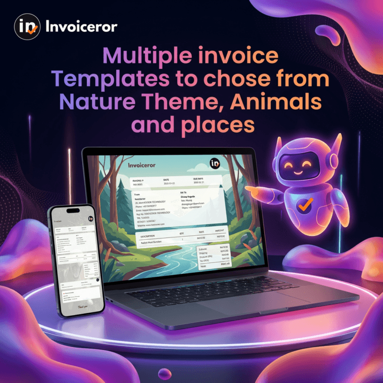 how to create and invoice with invoiceror