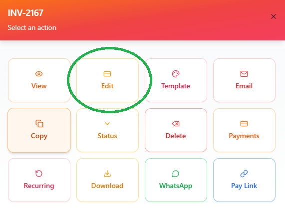 How to manage invoice in invoiceror-3