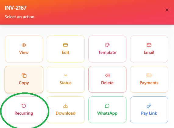 How to manage invoice in invoiceror-9