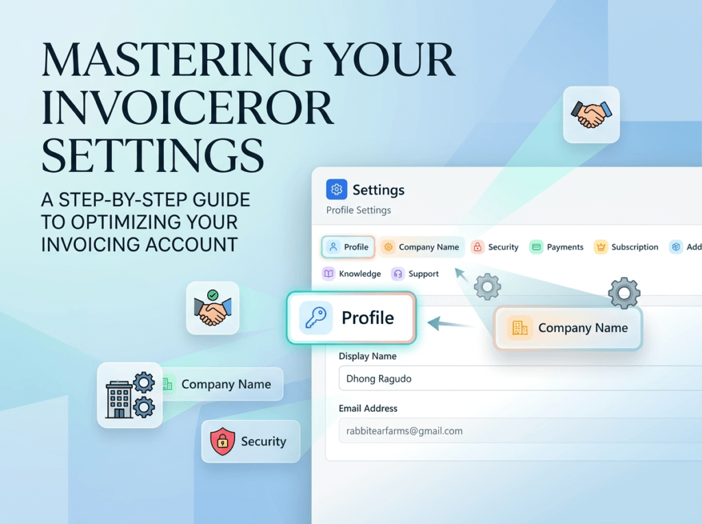 How to set your settings with invoiceror