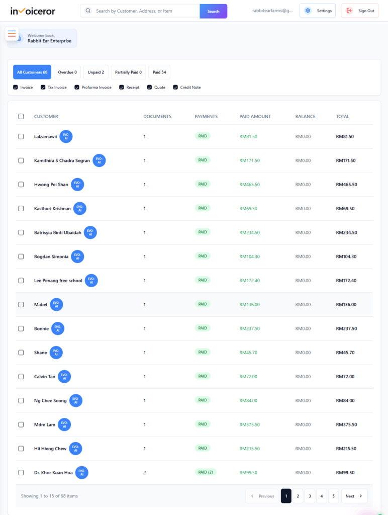 How to Add Customers or Clients in Invoiceror (Step-by-Step Guide) 9 how to add customers with invoiceror list