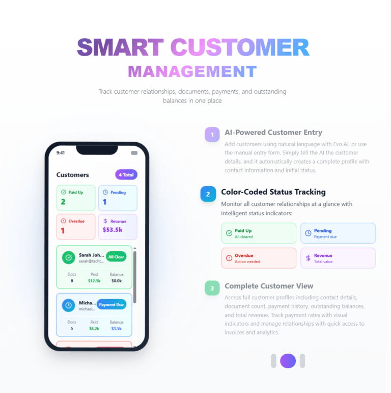 how to add smart ustomer management invoiceror