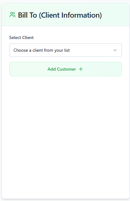 how to create invoice -add company info