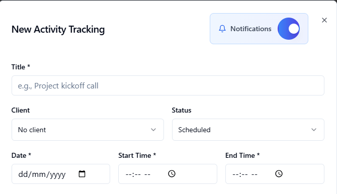 how to set your schedule with daily activity tracking and get notified-daily and hourly new activity