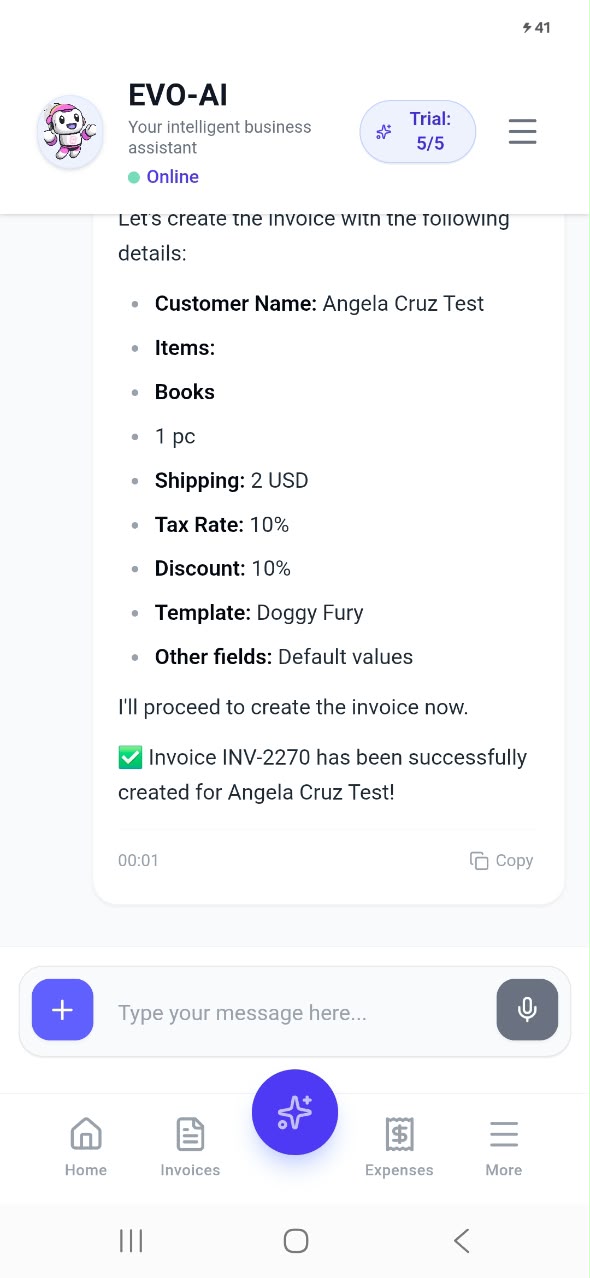 1 EVO AI Intelligent business assistant