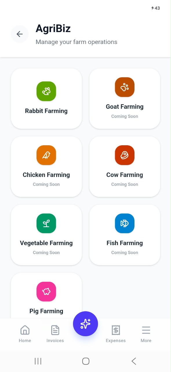 25 AgriBiz farm operations menu: rabbit, goat, chicken, cow, vegetable, fish and pig farming